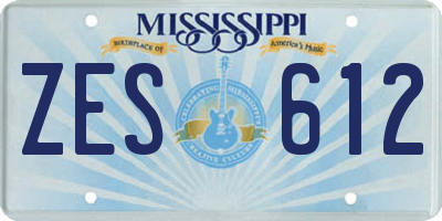 MS license plate ZES612