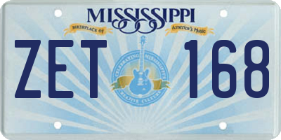 MS license plate ZET168