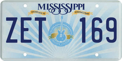 MS license plate ZET169