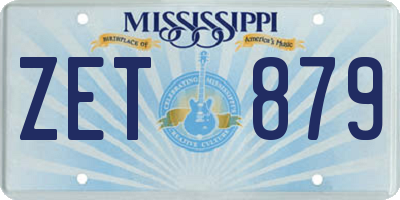 MS license plate ZET879