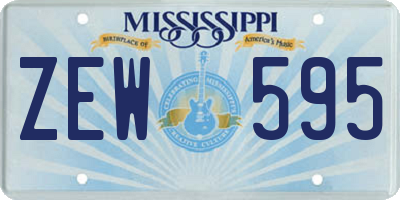 MS license plate ZEW595