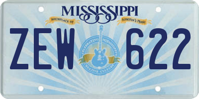 MS license plate ZEW622