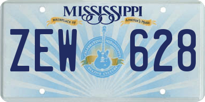 MS license plate ZEW628