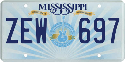 MS license plate ZEW697