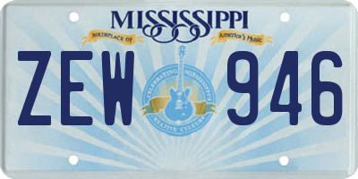 MS license plate ZEW946