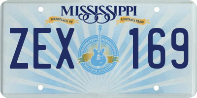 MS license plate ZEX169