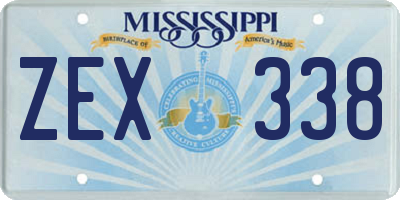 MS license plate ZEX338