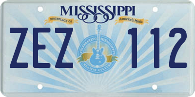 MS license plate ZEZ112