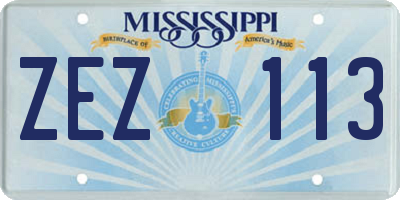 MS license plate ZEZ113