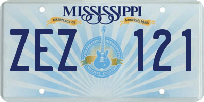 MS license plate ZEZ121