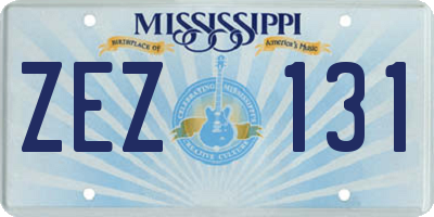 MS license plate ZEZ131