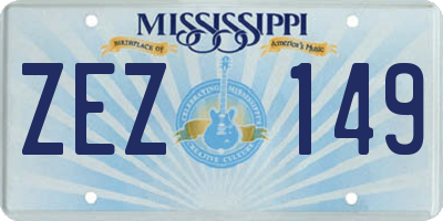 MS license plate ZEZ149