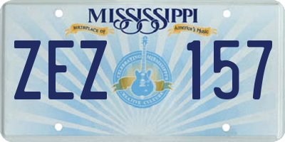 MS license plate ZEZ157