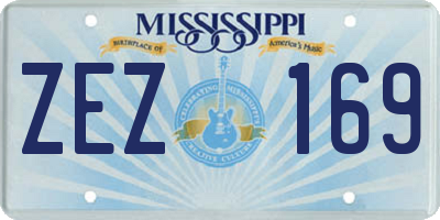 MS license plate ZEZ169