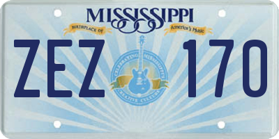 MS license plate ZEZ170