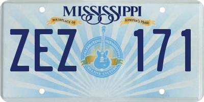 MS license plate ZEZ171