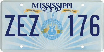 MS license plate ZEZ176