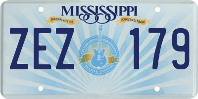 MS license plate ZEZ179