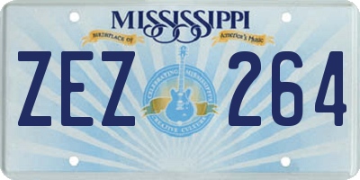 MS license plate ZEZ264