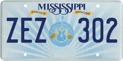 MS license plate ZEZ302