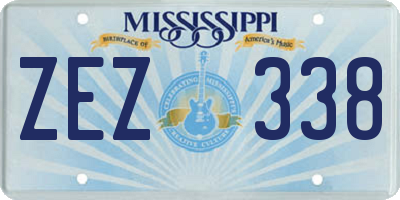 MS license plate ZEZ338