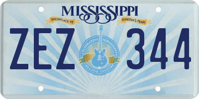 MS license plate ZEZ344