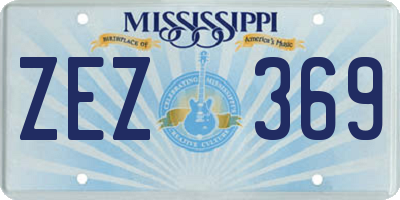 MS license plate ZEZ369