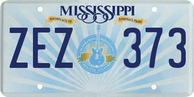 MS license plate ZEZ373