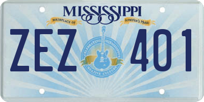 MS license plate ZEZ401