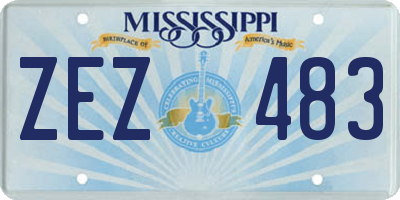 MS license plate ZEZ483