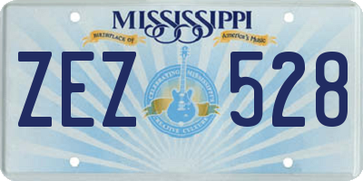 MS license plate ZEZ528
