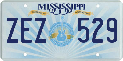 MS license plate ZEZ529