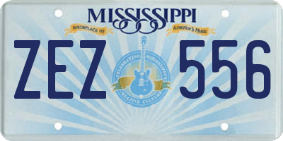 MS license plate ZEZ556