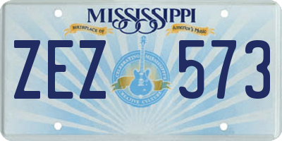 MS license plate ZEZ573
