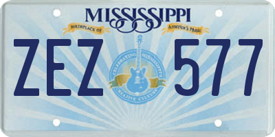 MS license plate ZEZ577