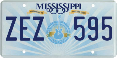 MS license plate ZEZ595
