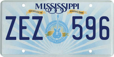 MS license plate ZEZ596