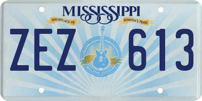 MS license plate ZEZ613