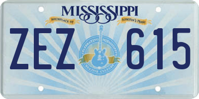MS license plate ZEZ615
