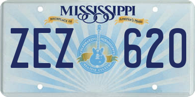 MS license plate ZEZ620
