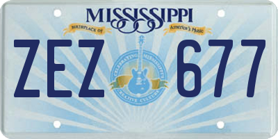 MS license plate ZEZ677