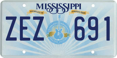 MS license plate ZEZ691