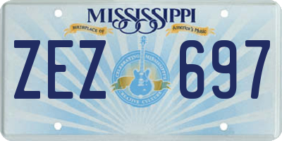 MS license plate ZEZ697