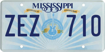 MS license plate ZEZ710