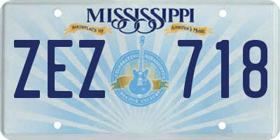 MS license plate ZEZ718