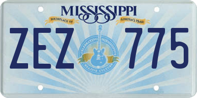 MS license plate ZEZ775