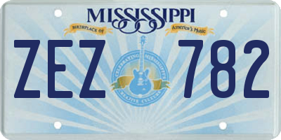 MS license plate ZEZ782