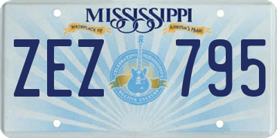 MS license plate ZEZ795