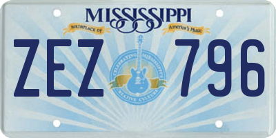 MS license plate ZEZ796