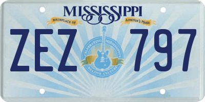 MS license plate ZEZ797
